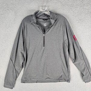 Zero Restriction 1/4 Zip Pullover Mens Medium Gray Golf Performance Tour‎ Series